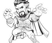 Coloriage Super-h&eacute;ros Doctor Strange de Marvel