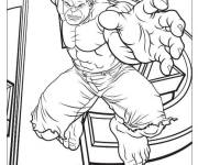 Coloriage Super-h&eacute;ros Hulk de Marvel