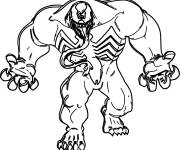 Coloriage Super Villain Venom de Marvel