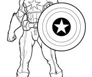 Coloriage Superh&eacute;ros d&rsquo;Am&eacute;rique Marvel