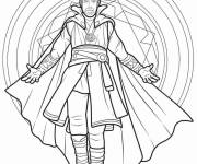 Coloriage Superh&eacute;ros Doctor Strange vengeur &agrave; t&eacute;l&eacute;charger