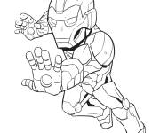 Coloriage Superh&eacute;ros Iron man du monde Marvel