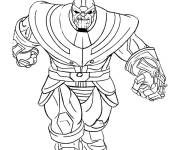 Coloriage Thanos de Marvel facile
