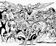 Coloriage Univers Super Marvel