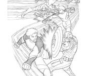 Coloriage Vif-argent de Marvel Avengers