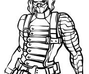 Coloriage Winter Soldier super-h&eacute;ros de Marvel