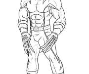 Coloriage Wolverine mutant de Marvel