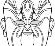 Coloriage Masque Adulte &agrave; colorier