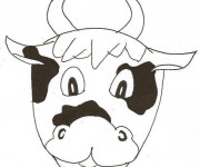 Coloriage Masque Bouef