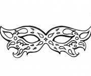 Coloriage Masque de Carnaval couleur