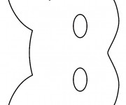 Coloriage Masque de Chat simple