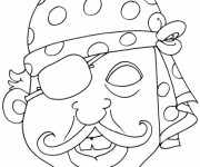 Coloriage Masque De Pirate