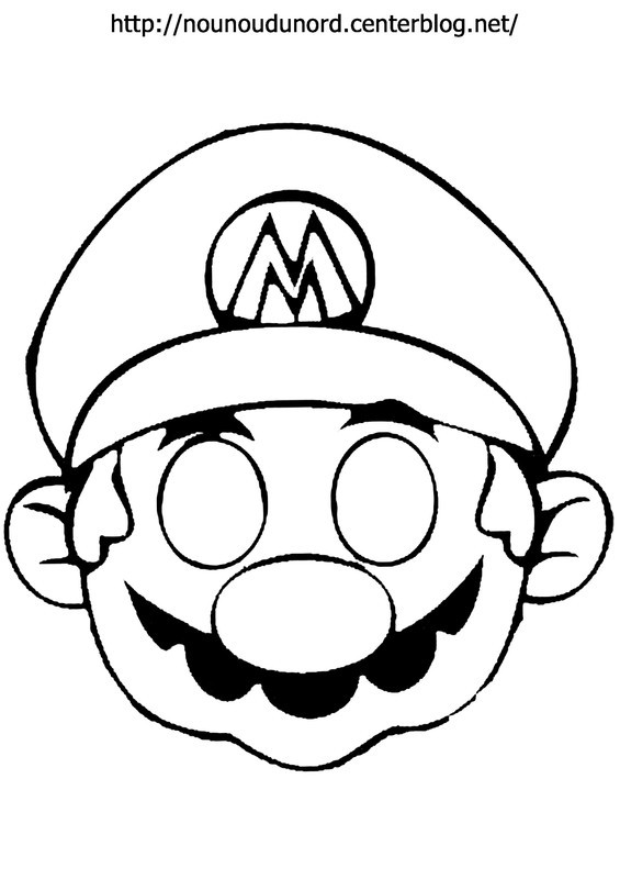 Coloriage Masque De Super Mario Dessin Gratuit A Imprimer Coloriage Masque De Super Mario Dessin Gratuit A Imprimer