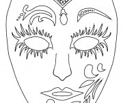 Coloriage et dessins gratuit Masque en couleur à imprimer