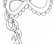 Coloriage Masque F&eacute;minine facile