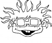 Coloriage Masque humoristique