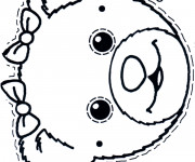 Coloriage Masque pour enfant &agrave; d&eacute;couper