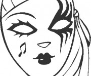 Coloriage Masque pour Fille