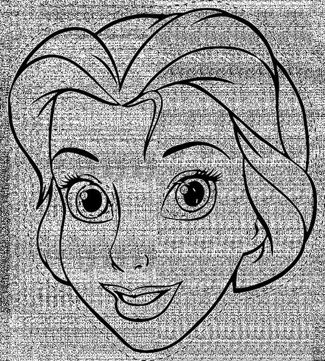 Coloriage et dessins gratuits Masque Princesse Disney à imprimer