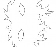 Coloriage Masque simplifi&eacute;