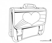 Coloriage Cartable en Ligne