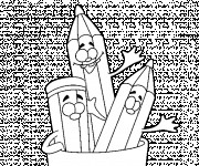 Coloriage Les Crayons te salue