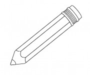 Coloriage Un Crayon pour écrire