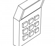 Coloriage Une Calculatrice simple