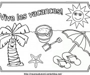 Coloriage Vacance d'Été