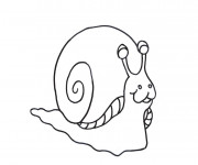 Coloriage et dessins gratuit Escargot Maternelle à imprimer