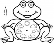 Coloriage et dessins gratuit Grenouille Maternelle à imprimer