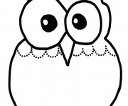 Coloriage Hibou en couleur Maternelle