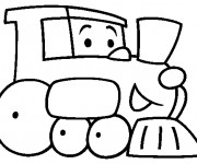 Coloriage et dessins gratuit Un Train Maternelle à imprimer