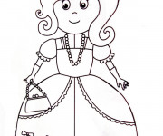 Coloriage Une Princesse Maternelle