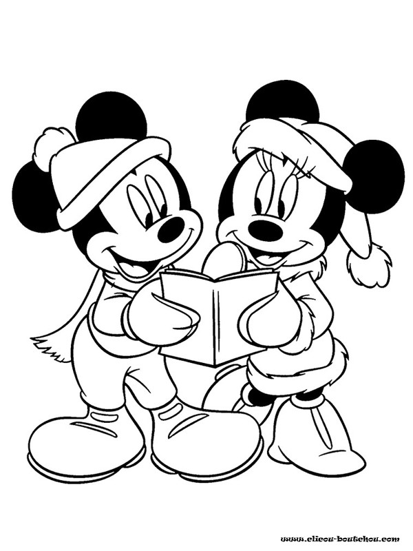 Coloriage et dessins gratuits Disney Noel dessin animé à imprimer