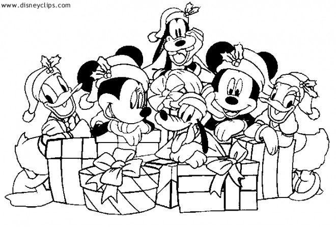 Coloriage Les Petits de Disney Noel dessin gratuit à imprimer