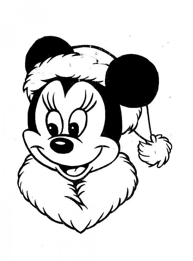 Coloriage Mickey Noel gratuit à imprimer liste 40 à 60