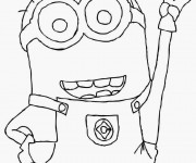 Coloriage et dessins gratuit Minion Kévin à colorier à imprimer