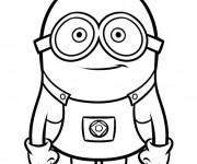 Coloriage et dessins gratuit Minion Kévin vecteur à imprimer