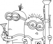 Coloriage Minion Moi moche et méchant