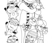 Coloriage Film Les Minions pour enfant