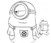 Coloriage et dessins gratuit Minion Bob à imprimer