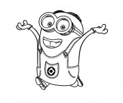 Coloriage Minion en couleur