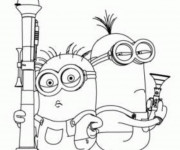 Coloriage Minion Rush au crayon