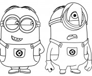 Coloriage et dessins gratuit Minion Rush Cartoon à imprimer