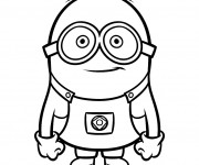 Coloriage et dessins gratuit Minion Rush vecteur à imprimer