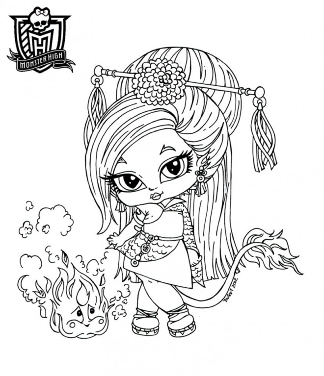 Coloriage Monster High Baby Dessin Animé Dessin Gratuit à