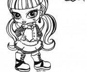 Coloriage Monster High Baby en couleur