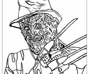 Coloriage Halloween Freddy Krueger