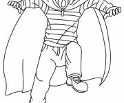 Coloriage halloween monstre momie
